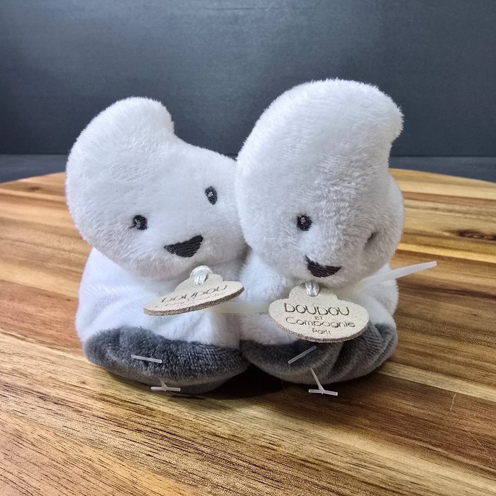 Doudou‎ et Compagnie Halloween Ghost Baby Infant Slippers Booties 0-3 months